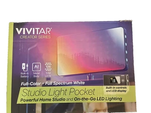 Vivitar Studio Light Pocket Full-Color+Full Spectrum White Built in Battery - Picture 1 of 7