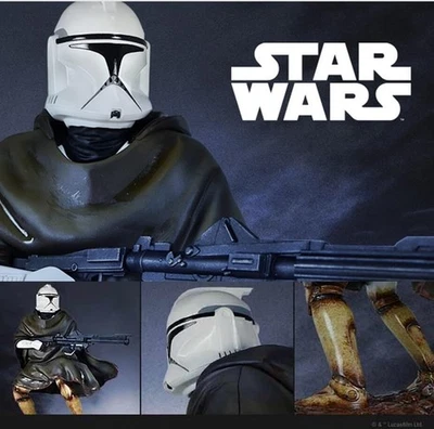 Hawkbat Batallón Clon Lluvia Poncho Soldado Estatua Premier Gremio Exclusivo #58 Foto 1 de 4