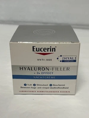 Eucerin Anti- Age Hyaluron-Filler 3x Effect Night Cream 50ml  Exp 11/27 - Image 1 of 4