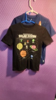 Gap  Boys  Solar System ,nasa ,2 Top Tees Shirts XL 12 - Image 1 of 4