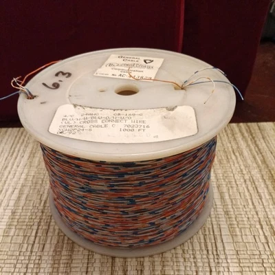 Cable de cable telefónico de conexión cruzada - 2 pares (4C) - 24 AWG de cobre - 1000 pies Foto 1 de 4