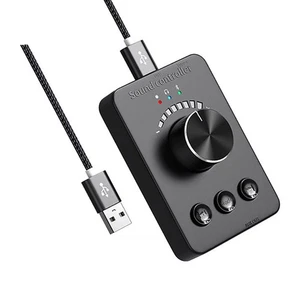 Audio Adjust USB Computer Volume Controller for Multimedia PC Speaker Laptop D - Picture 1 of 14