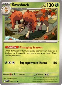 Sawsbuck Uncommon SV05: Temporal Forces 017/162 NM - Picture 1 of 2
