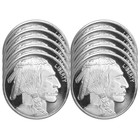 Lot of 10 - 1 Troy oz Buffalo .999 Fine Silver Round