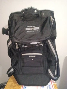 Ralph Lauren Polo Sport Roller Duffle Luggage Bag Black Silver  - Picture 1 of 5