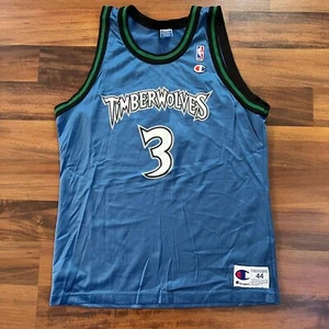 Champion NBA STEPHON MARBURY Minnesota Timberwolves NBA Jersey Mens Sz 44 - Picture 1 of 11