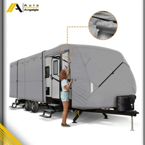 4-Ply 20'-22' RV Trailer Cover Waterproof Camper Travel Trailer Cover - Picture 1 of 19