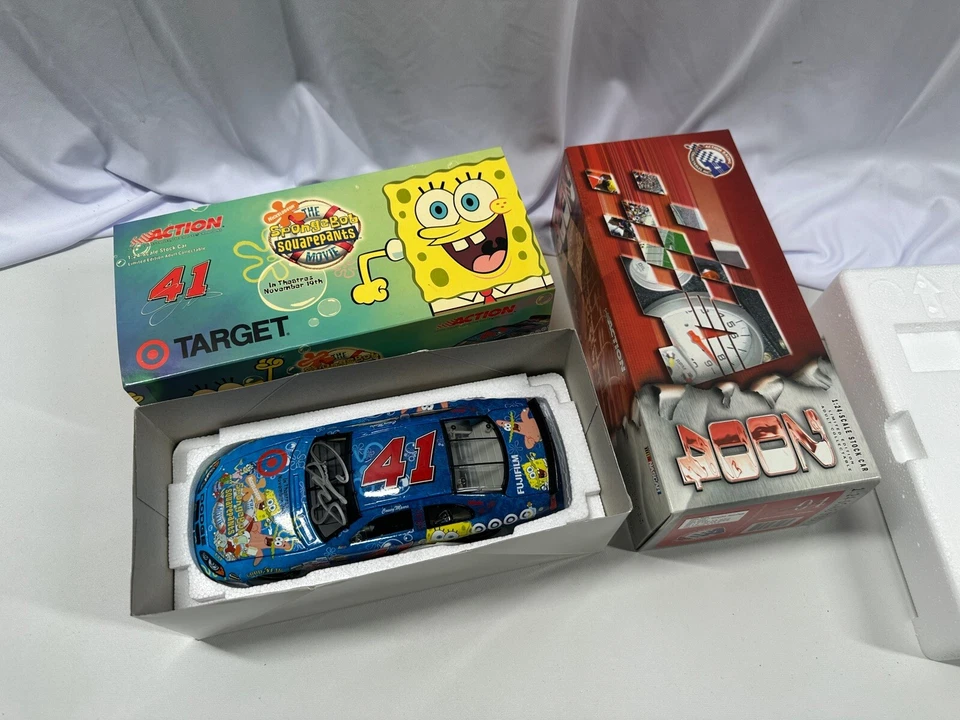 1/24 2004 #41 Casey Mears Signed Sponge Bob Movie /Target Dodge Diecast - Image 1 of 3