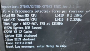 SUPERMICRO X7DB3 REV 2.1 MOTHERBOARD W/ X2 L5410 2.33GHZ PROCESSORS W/ X8 2GB PC - Imagen 1 de 8