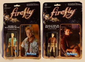 Figura de acción Funko Reaction Firefly Malcolm Reynolds y Hoban Washburne NUEVA - Imagen 1 de 9