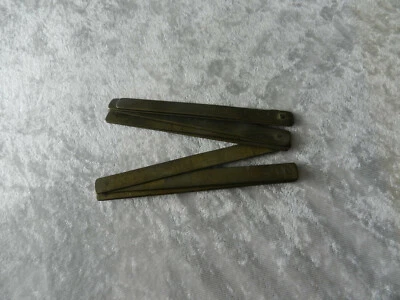 Ancien outils mètre en laiton poinçon de la Bonne Foi - Photo 1/4