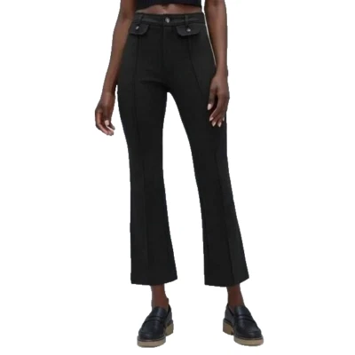 全新带标签 Everlane The Work It Ponte 针织高腰弹力 Pintuck 裤子黑色 2 — 第 1/4 张图片