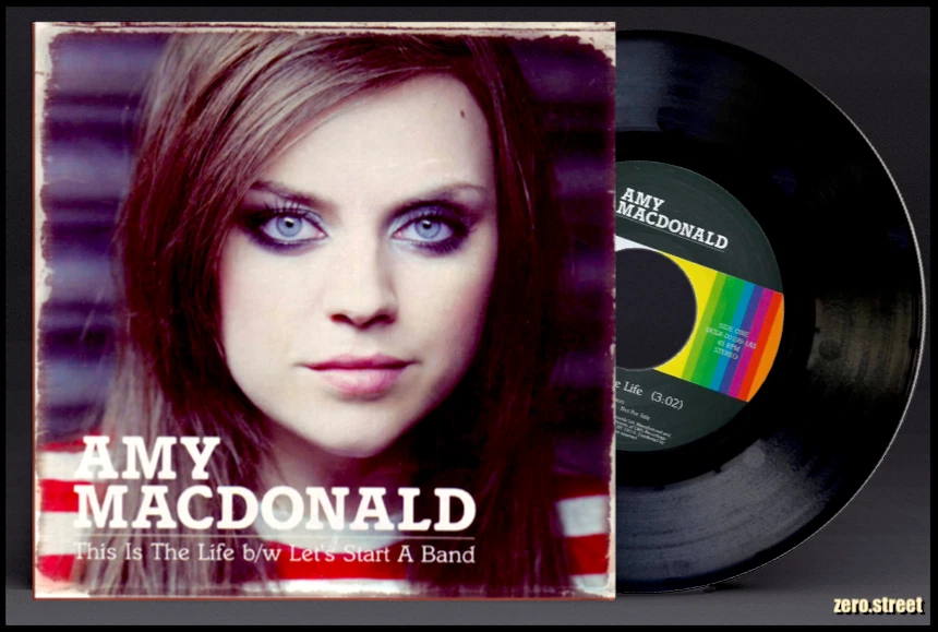 AMY MACDONALD This Is The Life 7" VINYL (2009) US PROMO ONLY Let's Start A Band - Image 1 of 1