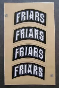 Set of (4) Providence College Friars Hockey Helmet Decals - Picture 1 of 2
