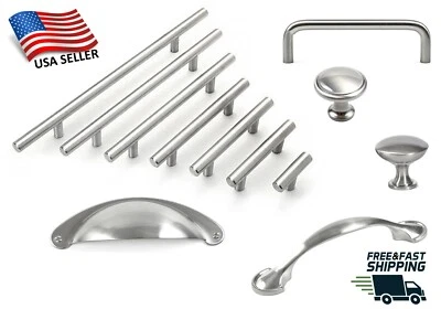 HARDWAREDIRECT Collection *Brushed Nickel* Kitchen Bath Cabinet Hardware Knob Handle Pulls