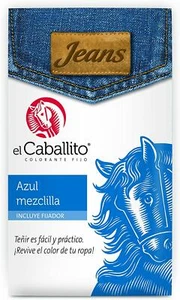 colorante o pintura para ropa EL CABALLITO de ARABELA color AZUL MEZCLILLA - Picture 1 of 4