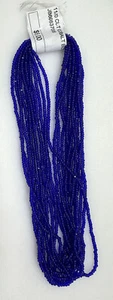 Hank of 11/0 Cut Seed Beads - Cobalt Blue - Picture 1 of 2