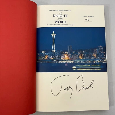 A Knight of the Word Signed Limited Edition HCDJ Terry Brooks Numbered Copy 97 - Imagem 1 de 4