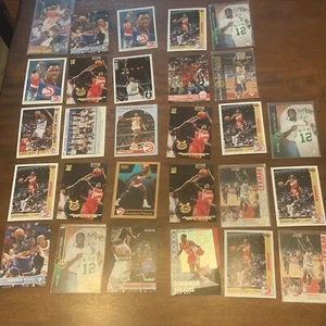 DOMINIQUE WILKINS 1990s Basketball 28 Card Lot Atlanta Hawks NM/VG - Picture 1 of 5