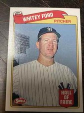 1989 SWELL BASEBALL GREATS WHITEY FORD NEW YORK YANKEES #50