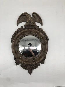 Vintage Federal Regency Eagle Porthole HOMCO 2340 USA Convex Mirror 1945 Nice! - Picture 1 of 5