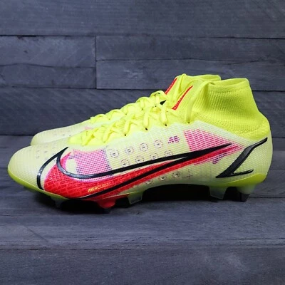 NIKE Mercurial Superfly 8 Elite SG Soccer Cleats Mens 13 Yellow Red Black ACC - Image 1 of 4