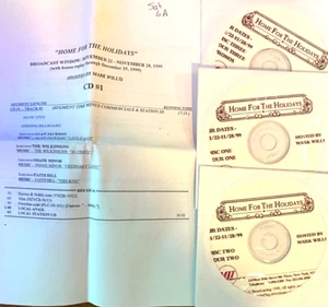 11/22/99 MARK WILLS HOSTS 'HOME FOR THE HOLIDAYS' 3 HR: 31 INTERVIEWS & 34 TUNES - Picture 1 of 7