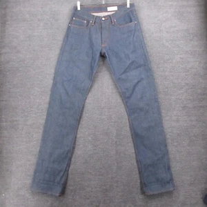 Jeans Gustin Para Hombres 34 Ajustados Ribete Recto Botón Mosca Denim Crudo 100% Algodón - Imagen 1 de 14