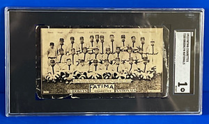 1913 Fatima T200 Brooklyn Nationals Team Baseball Card Casey Stengel SGC 1