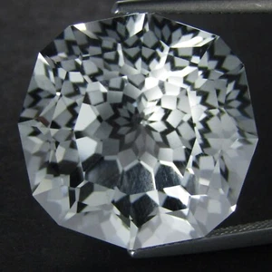 32.68Cts Stunning Natural White Quartz Cushion Custom Magic Cut Collection VDO - Picture 1 of 9