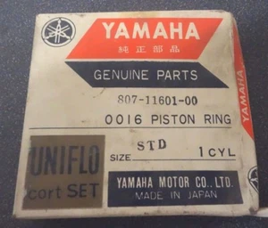New NOS Genuine Yamaha Piston Ring Std 1969-1971 SL396 SS338 SS396 In Box - Picture 1 of 2