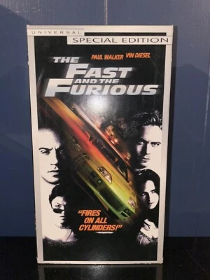 The Fast and the Furious VHS 2001 Paul Walker Vin Diesel TESTED - Image 1 of 4
