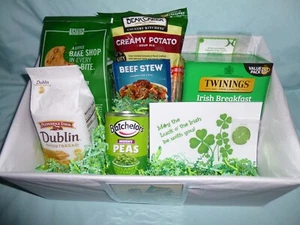 Erin Go Bragh IRELAND FOREVER GIFT BASKET Food Assortment Good Luck of the Irish - Picture 1 of 2