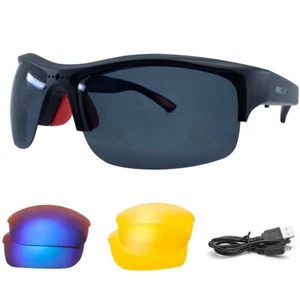 InvenTel PROCAM 1080P Video Recording Sports Glasses with Lenses and Case (AVG) - Picture 1 of 9