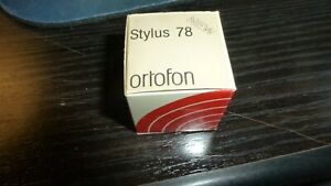 Ortofon Stylus 78 for the OM & OMP cartridges!  For 78 RPM only- New Old stock!!