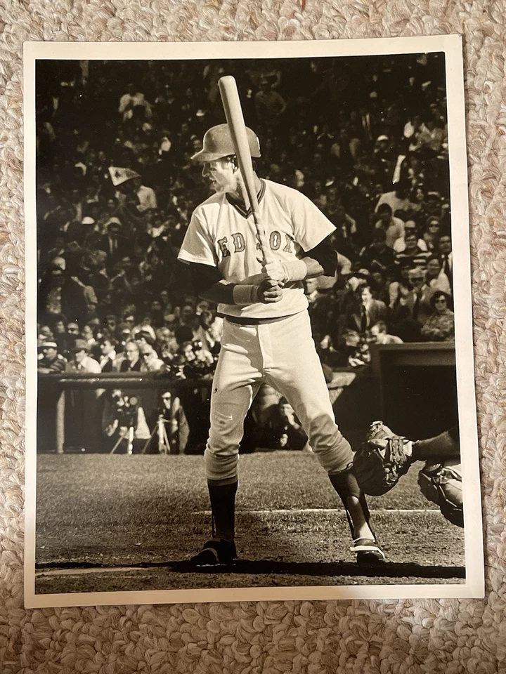 Foto de Jugador de los Medias Rojas de Boston Años 60 De Colección - Impresión Original de Prensa Agfa 8x10 Foto 1 de 3