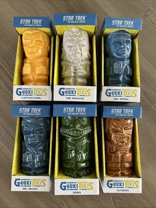 Juego de 6 tazas Start Trek Serie Original Geeki Tikis Tiki - Imagen 1 de 6