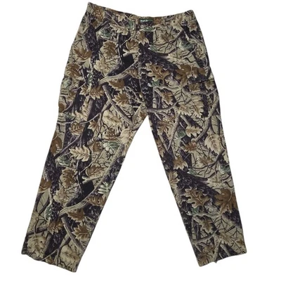 Calça de caça camuflada Master Sportsman masculina 40x31 cintura ajustável folha externa - Imagem 1 de 4