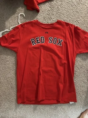 Camiseta roja de los Medias Rojas de Boston Jacoby Ellsbury de colección talla grande MLB Majestic Foto 1 de 2