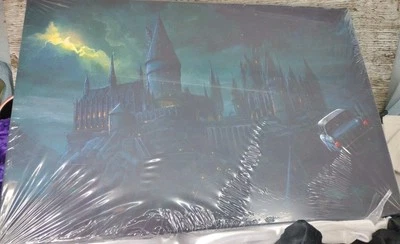 Hogwarts Castle Wizard Castle Canvas Print - Fantasy Art 12" X 18"  Harry Potter - Imagem 1 de 4