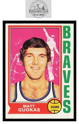1974-75 Topps Set Break #117 Matt Guokas NM *BurkeSCards* - Image 1 of 2