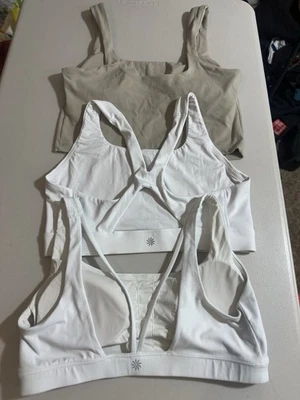 Лот из 3 Athleta женщин размер L Sport бюстгальтеры съемные подушечки один отсутствует подушечки - Изображение 1 из 4