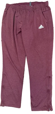 Adidas Maroon Climawarm Track Pants Mens Extra Large - Image 1 of 3