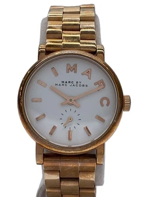 Reloj de cuarzo analógico de acero inoxidable plateado MARC JACOBS MBM3248 para dama casi como nuevo JAPÓN Foto 1 de 4