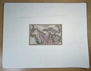 British Possessions in North America 1834 Hand Colored Map by Carey & Lea - Picture 1 of 5