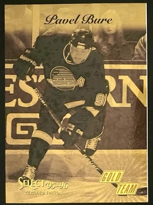 Pavel Bure 1995 Select Certified Edition Pinnacle - Gold Team #5 (Sample) - Image 1 of 2