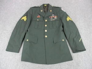 VINTAGE US Army Dress Green Class A Service Jacket Mens 39S 32W Medic USA 90s - Picture 1 of 24