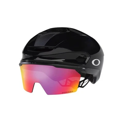 Casco de ciclismo de carretera Oakley ARO7 MIPS brillante metálico negro Prizm rojo mediano Foto 1 de 4