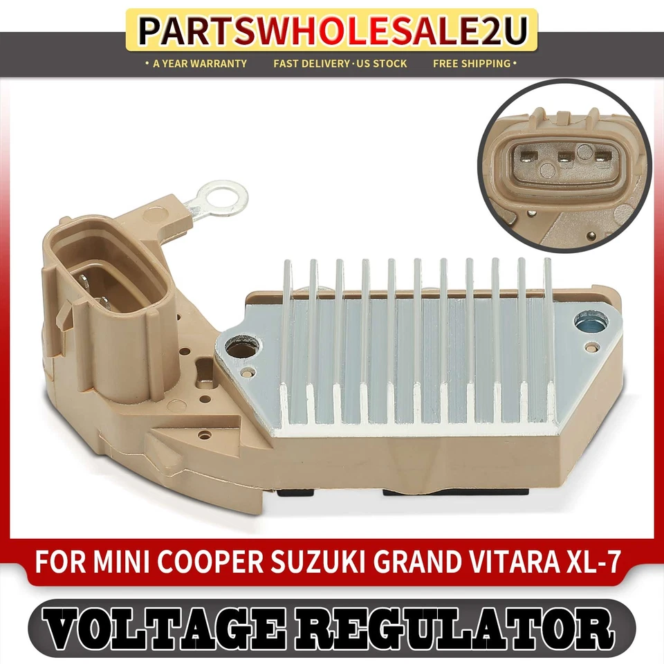 Alternator Regulator for Mini Cooper 02-08 Suzuki Grand Vitara 2005 XL-7 15.5V - Image 1 of 4