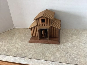 Vintage Holz Spieluhr. Scheune & Pferd. Spielt alter McDonald. Schön. - Bild 1 von 6